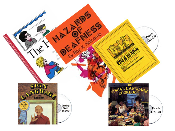 Sign language books and DVDs